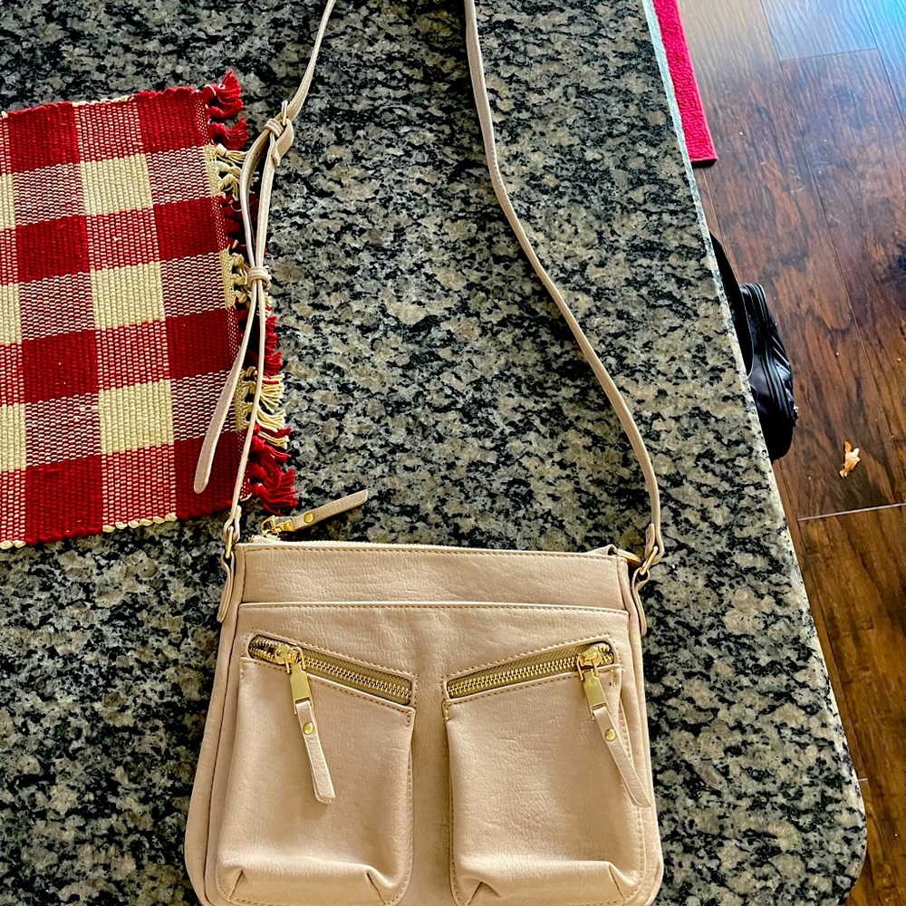 Madison West Cream Crossbody purse